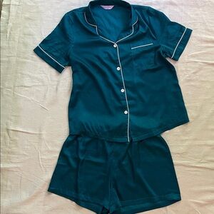 Women's Teal Pajama Set